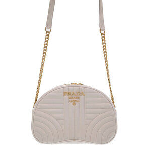Prada Diagram Chain Shoulder Bag White